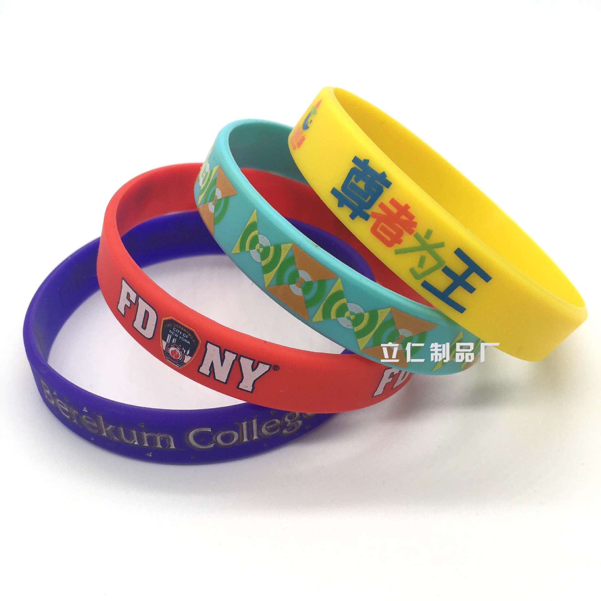 Silicone bracelet direct color printing logo cross mirror foreign trade promotional goods supply fashion wrist strap wholesale