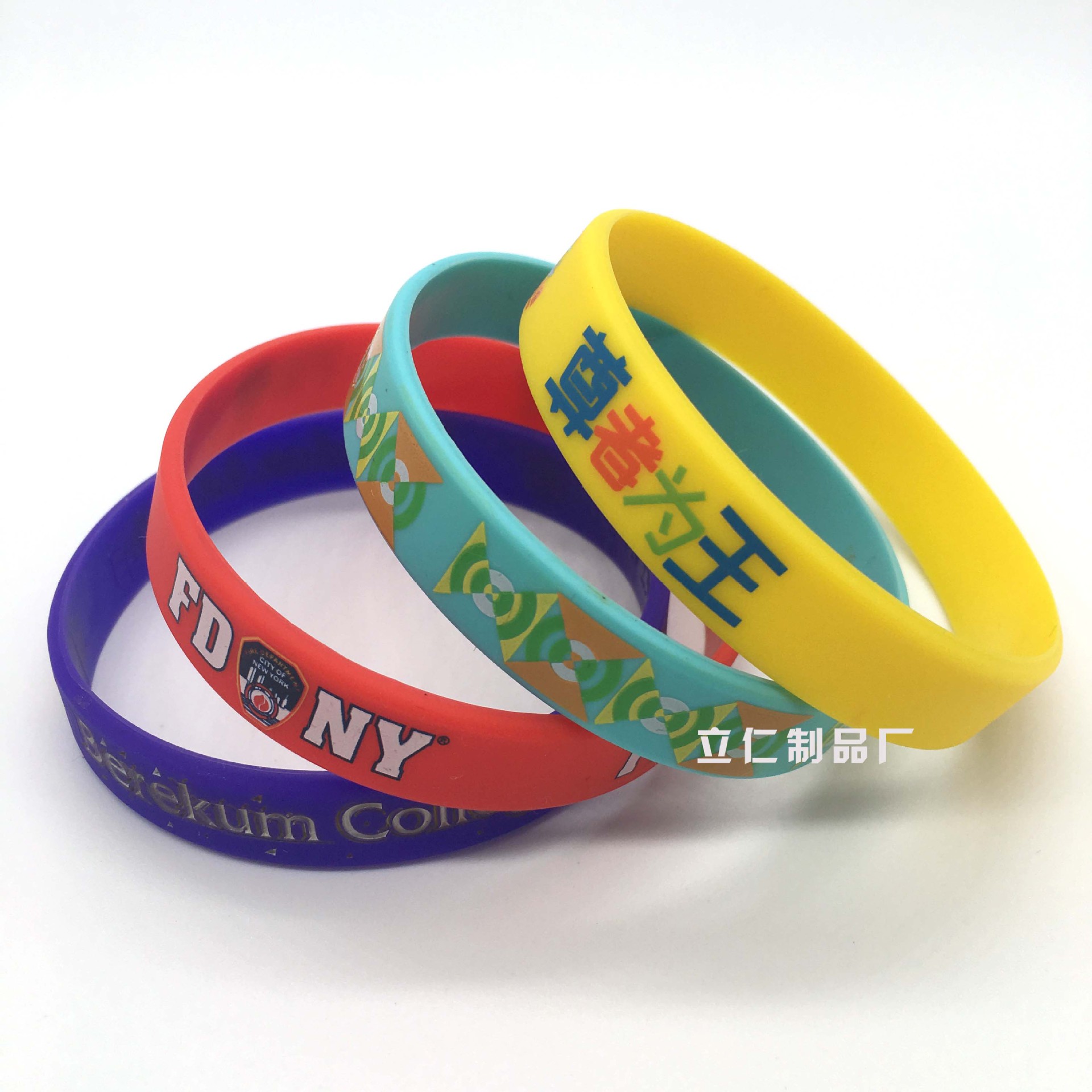 Silicone bracelet direct color printing logo cross mirror foreign trade promotional goods supply fashion wrist strap wholesale