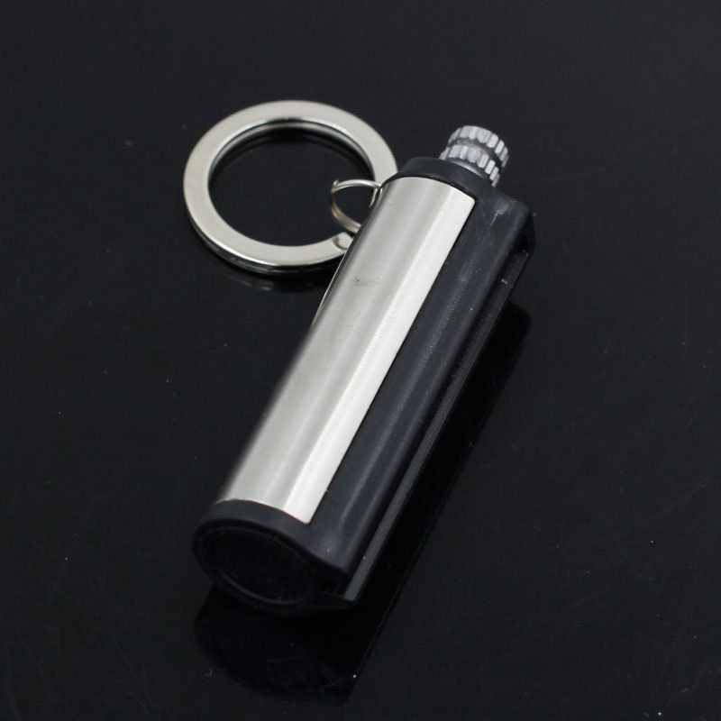 Ten Thousand Times Match Metal Bullet Type Ten Thousand Times Match Keychain Stainless Steel Shell Universal Match Lighter