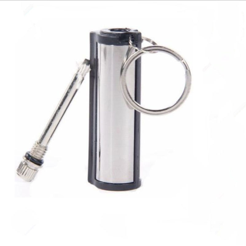 Ten Thousand Times Match Metal Bullet Type Ten Thousand Times Match Keychain Stainless Steel Shell Universal Match Lighter