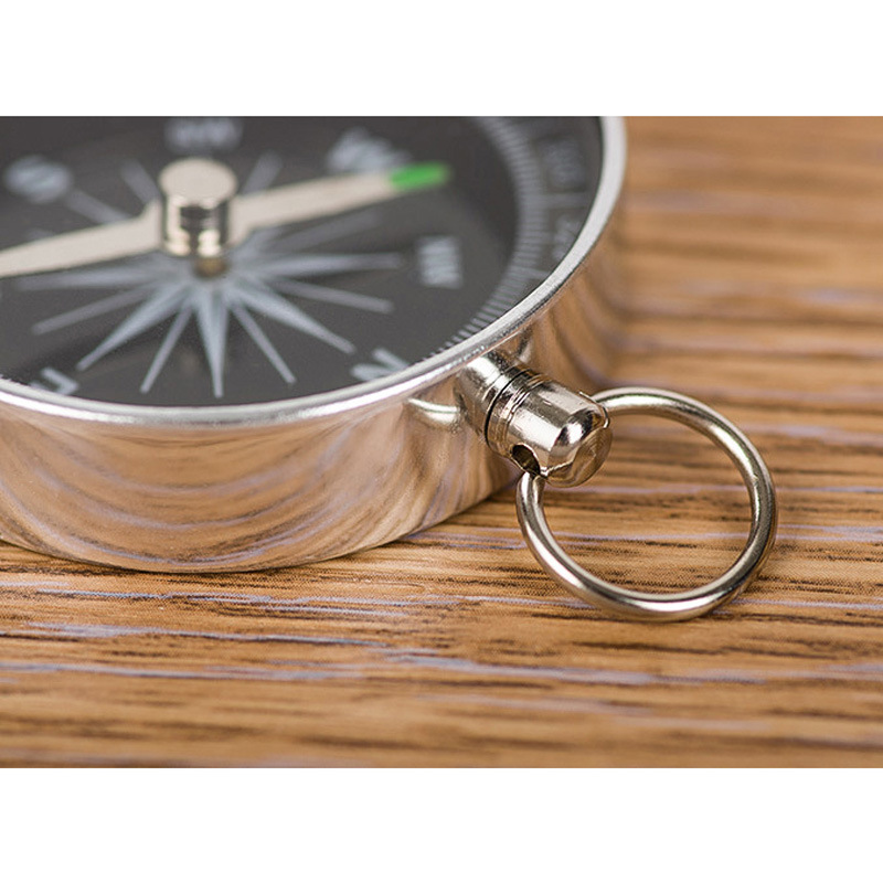 G44 keychain ornaments aluminum alloy portable compass metal gift mini pocket compass instrument North pin