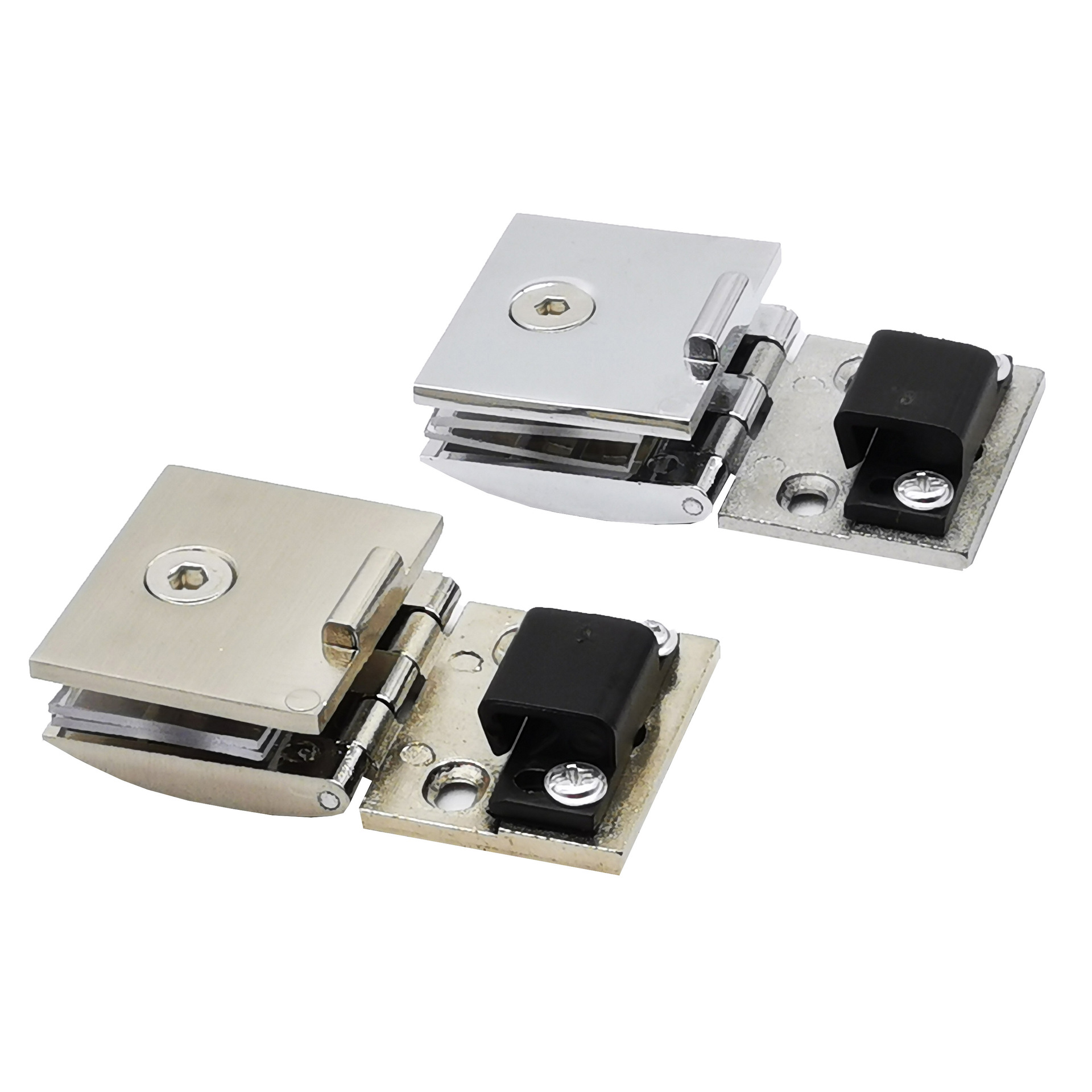Factory Direct glass hinge wine cabinet cabinet door hinge hole glass hinge 90 ° flat door hinge