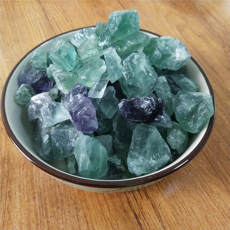 Qingtai Supplies Fluorite Crafts for Aromatherapy, Fluorite Hand Pieces, Fluorite Calcium Fluoride Powder, Green Fluorite Blocks