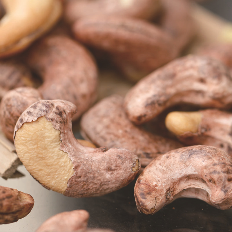 Whole Piece Wholesale Vietnam Zhengba Po Cashew Nuts with Skin A+180 Bulk Cashew Nuts 500g