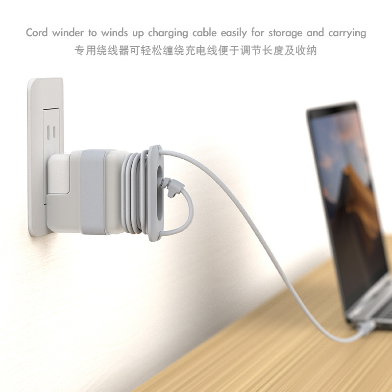 For MacBook Air 13 inch computer adapter protective case charger data cable storage 30WUSB C