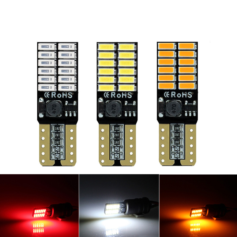Прямые продажи с завода, автомобильные светодиоды T10 4014 24SMD, лампа указателя поворота, декодирование, бесконечный постоянный ток, маркерная лампа