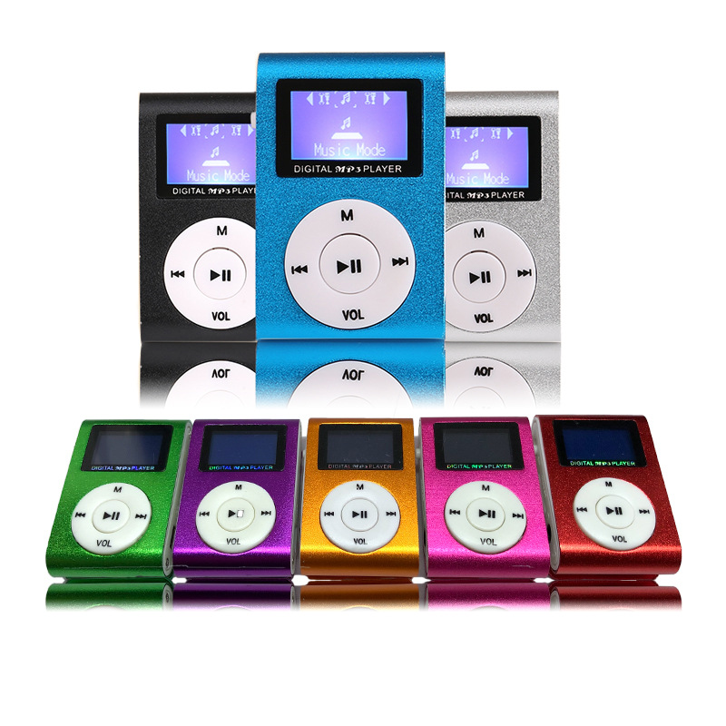 Screen metal clip card mp3 music player Mini Clip mp3 student Walkman gift wholesale mp3
