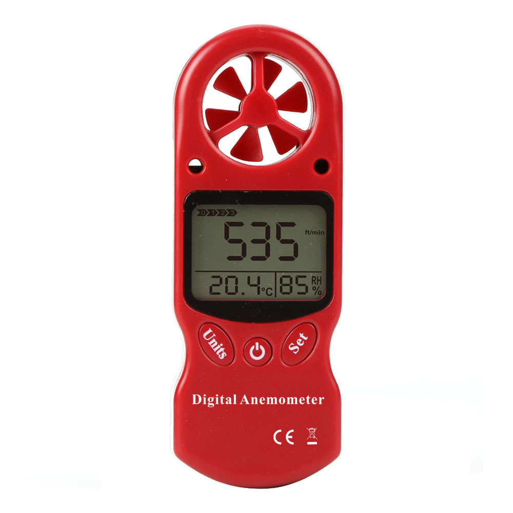Mini handheld multi-function digital temperature and humidity meter anemometer, anemometer, anemometer