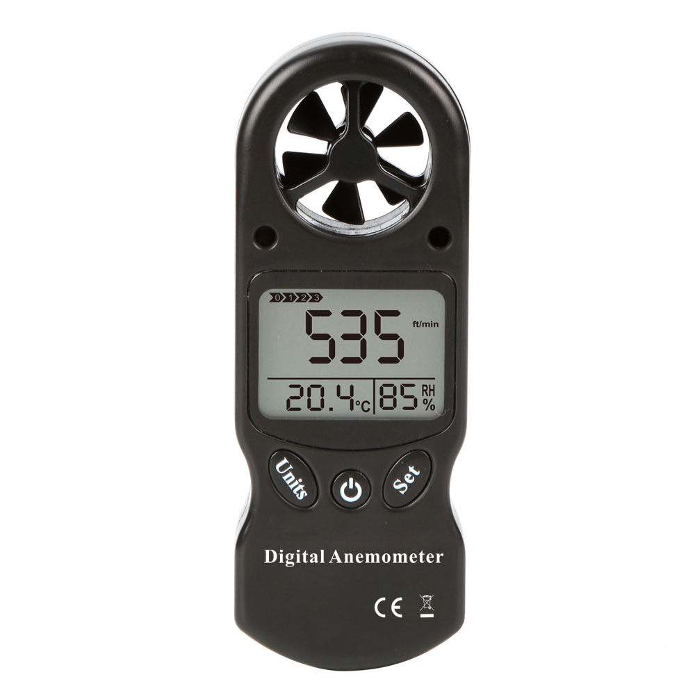 Mini handheld multi-function digital temperature and humidity meter anemometer, anemometer, anemometer