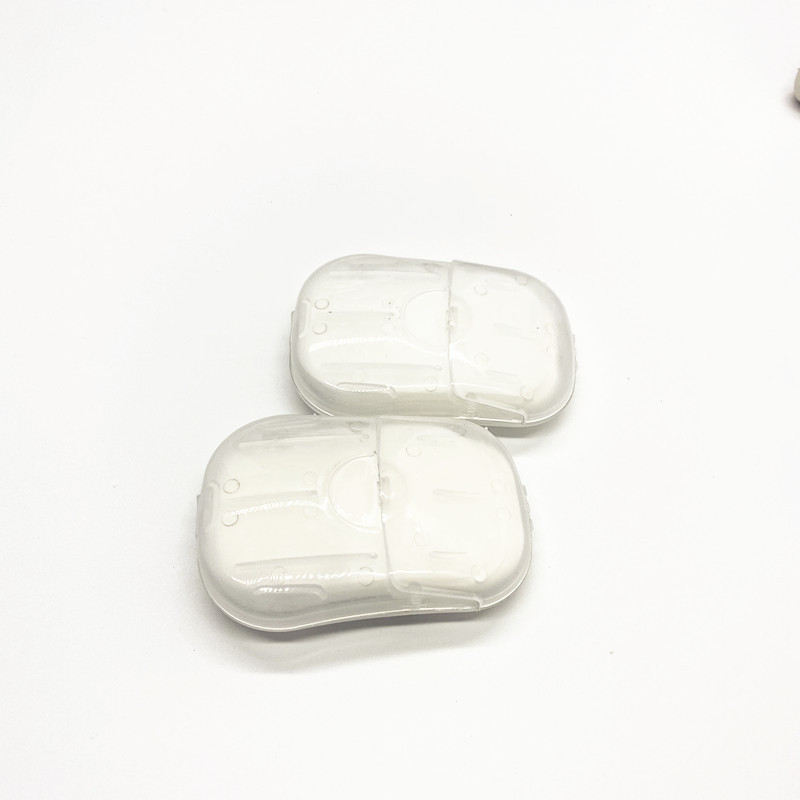 Travel soap piece disposable hand washing piece soap Paper 20 pieces mouse box soap piece cleaning wholesale