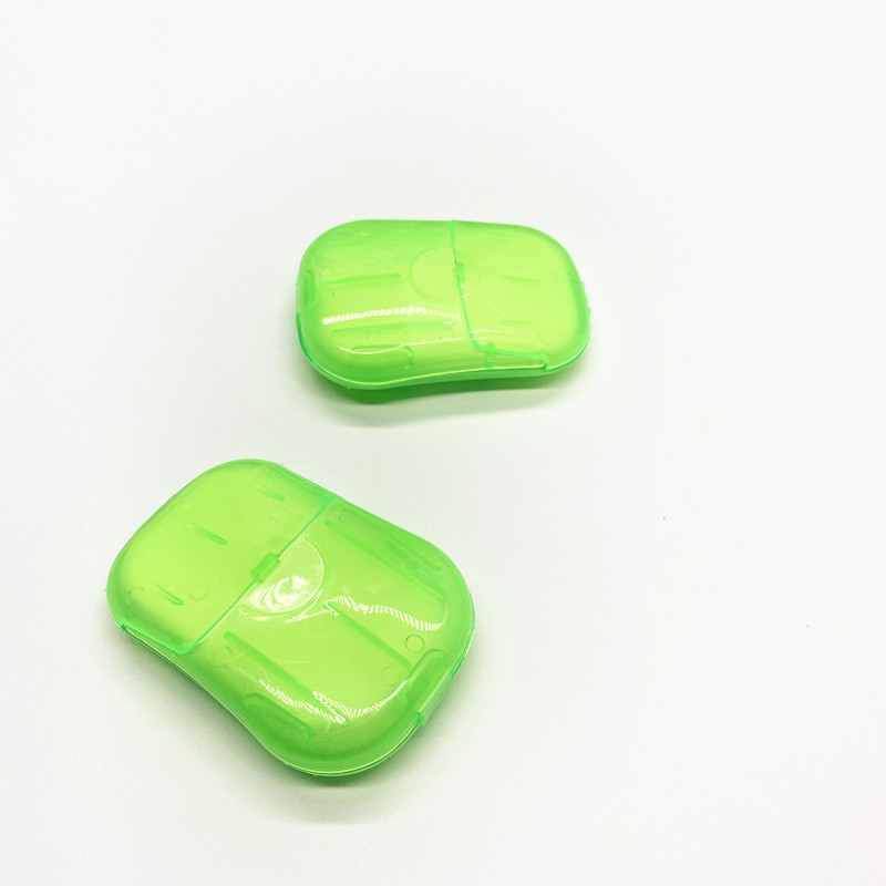 Travel soap piece disposable hand washing piece soap Paper 20 pieces mouse box soap piece cleaning wholesale
