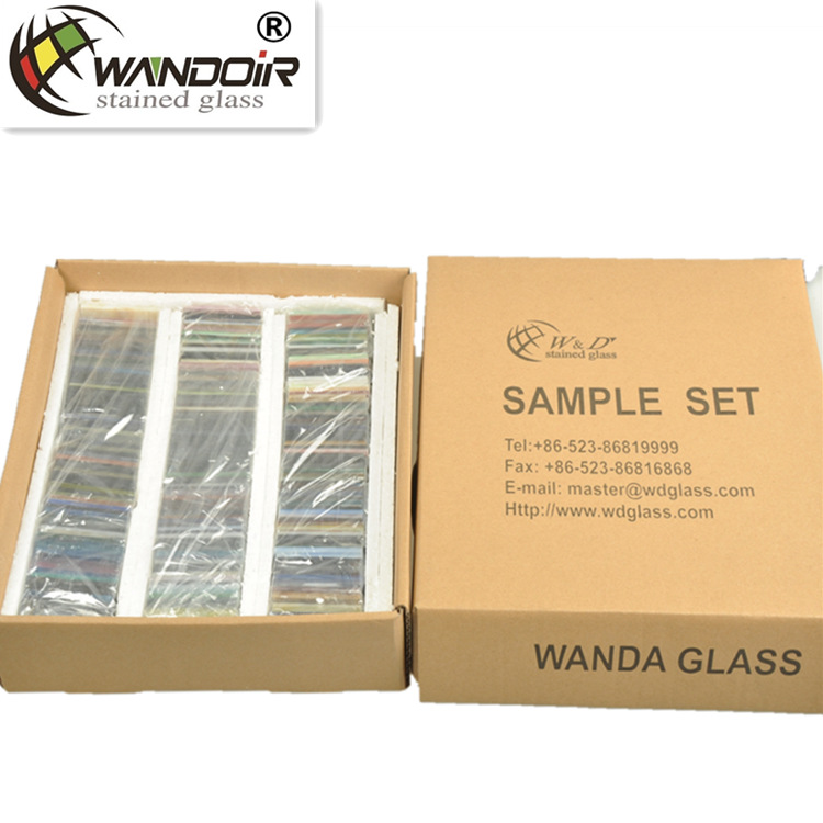 [Colors over 300 Years Old] Tiffany Stained Glass Church Glass Full Set of Colorful Samples