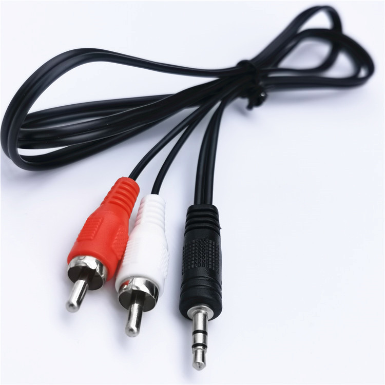Spot 3.5mm Audio Cable One-To-Two Av Audio Cable Audio Cable Headphone Cable 3.5 to Double Lotus Audio Cable