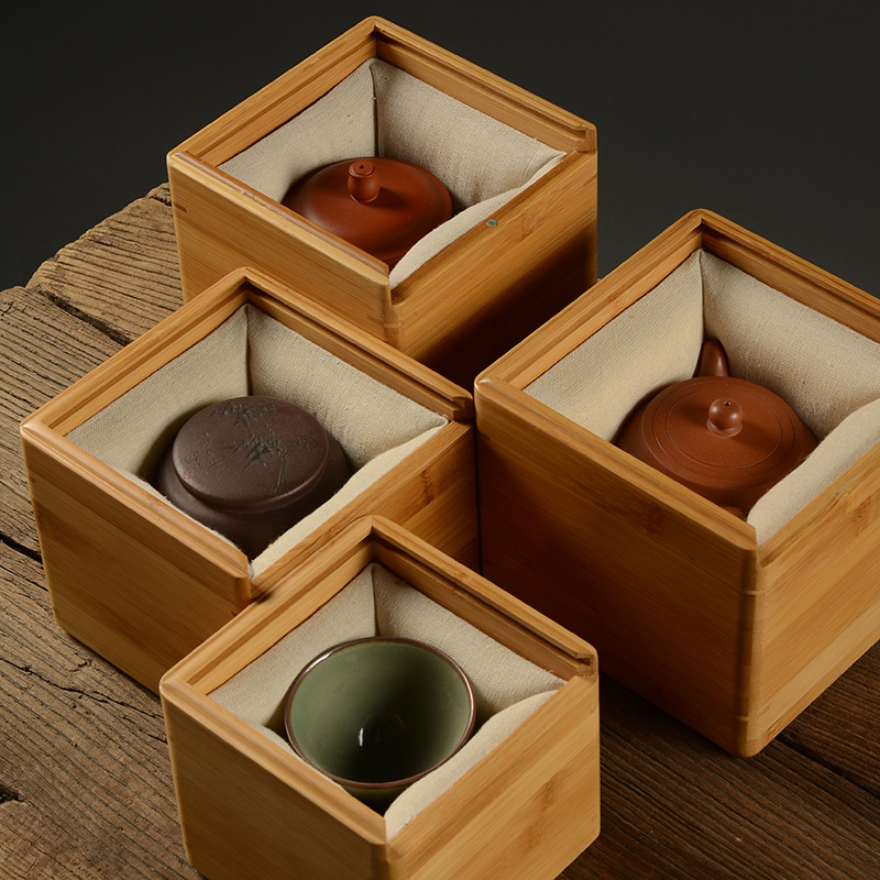 Pull-Top Bamboo Box, Multi-Size Magnetic Chessboard, Storage Packaging Gift Box, Laser Engraving Logo Custom Gift Box