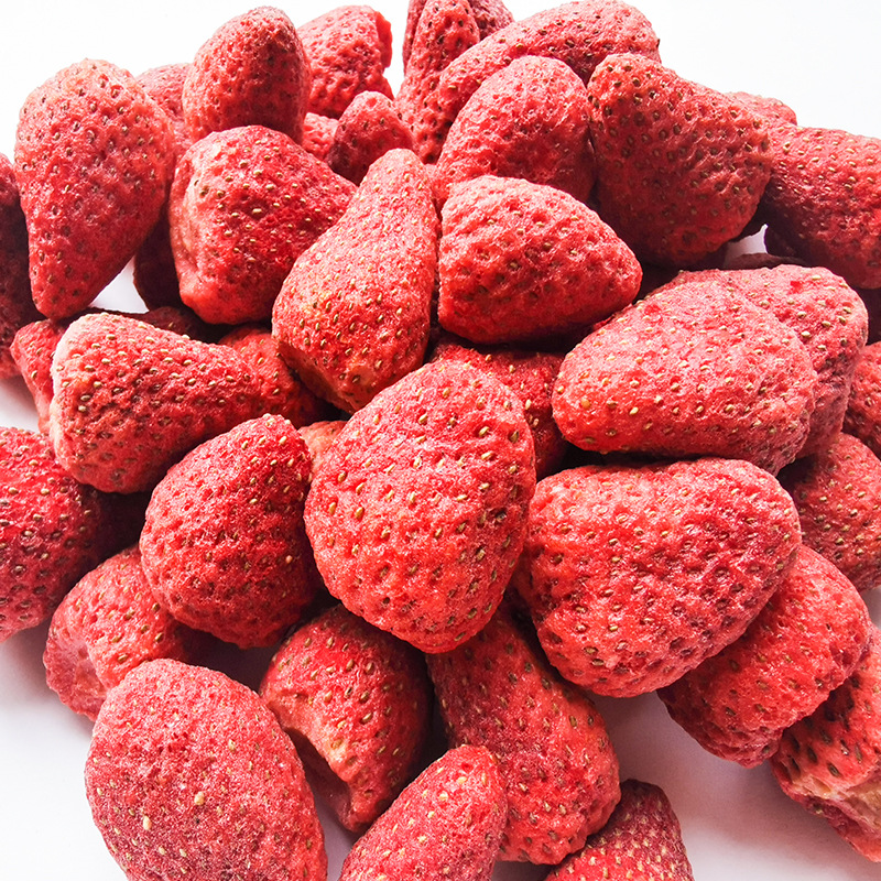 FD Freeze Dried Strawberry Class A Whole Strawberry Crisp Factory Bulk Wholesale Snowflake Crisp Baking Raw Strawberry Crisp