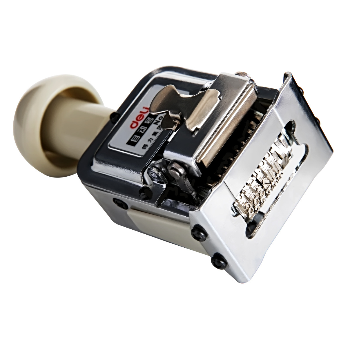 Deli 7506 Date 6-Position Adjustable Digital Seal Automatic Number Machine Coding Machine Number Machine Numbering Page Numbering Machine