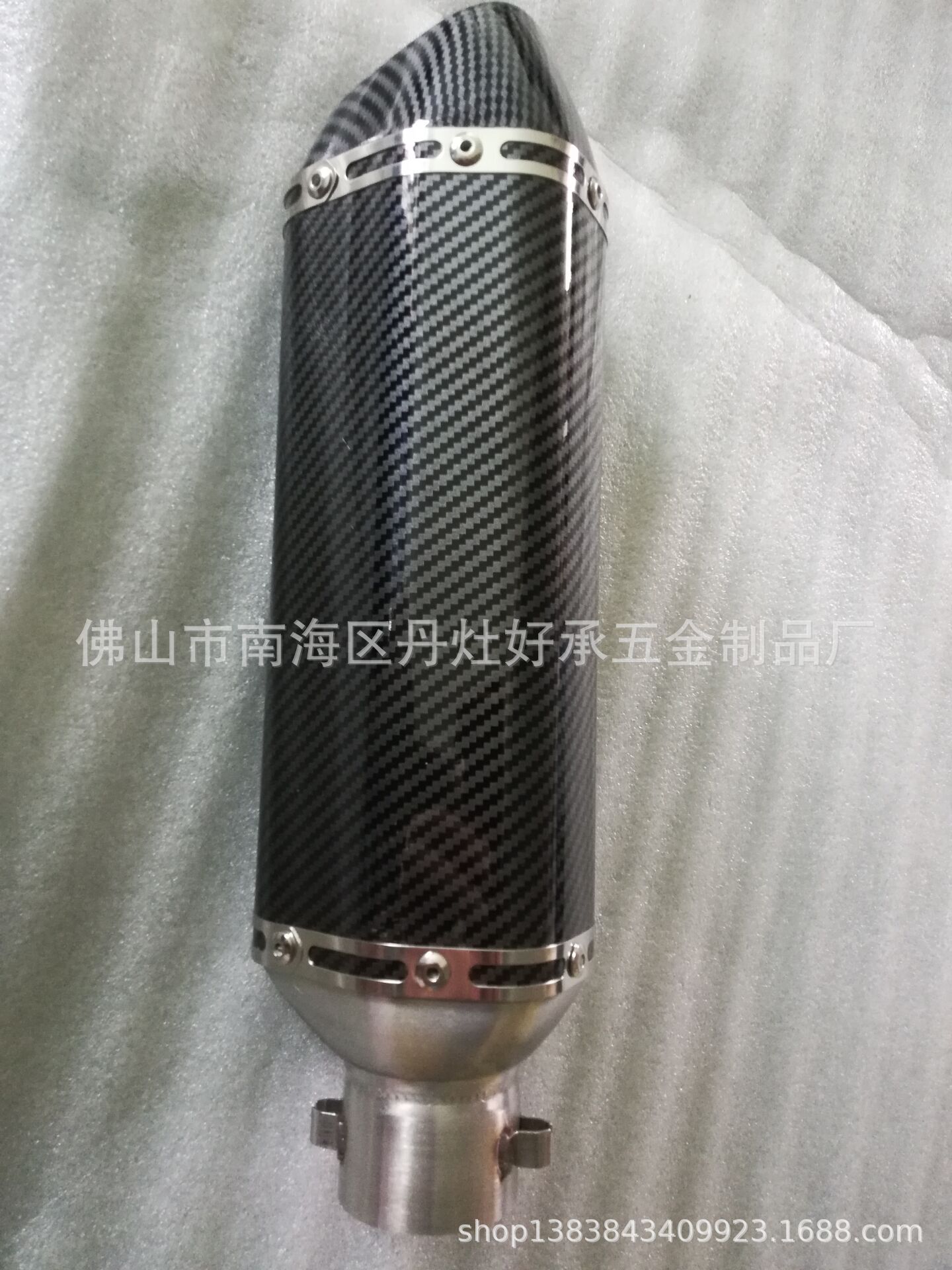 Motorcycle exhaust pipe modification general stainless steel exhaust pipe hexagonal stainless steel exhaust pipe large displacement wave