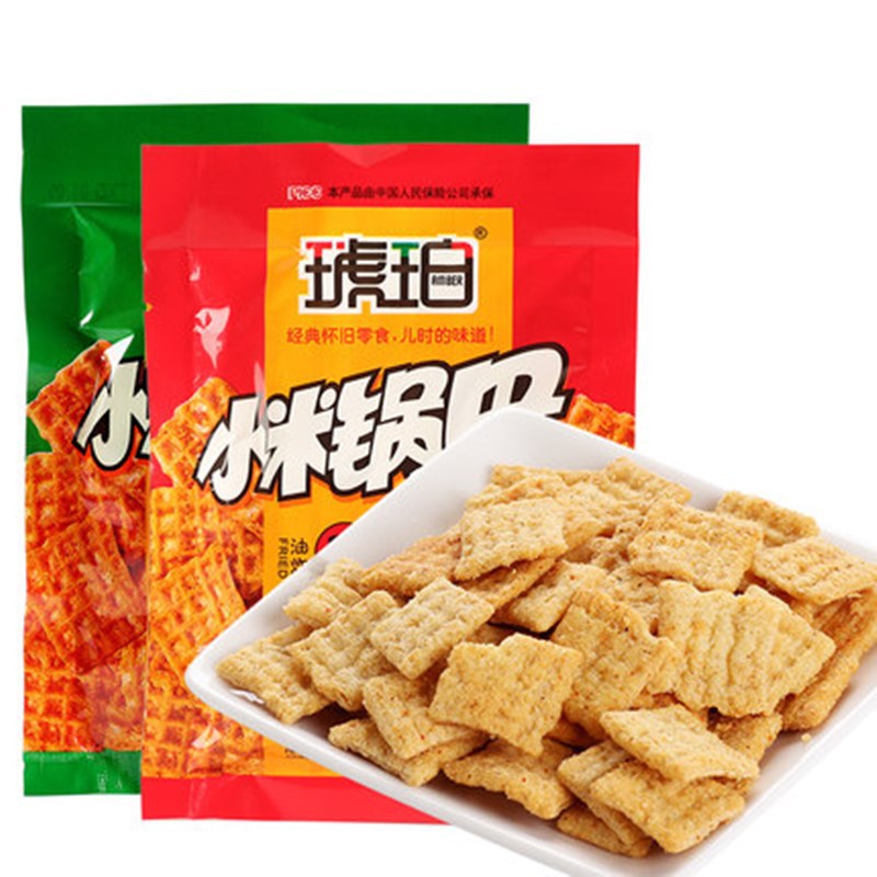 Amber millet crispy rice 22g beef spicy childhood memories after 80 nostalgic puffed leisure snacks