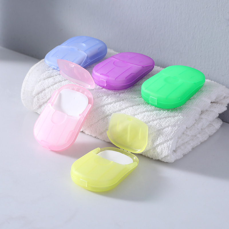 Travel Disposable Soap Flakes Boxed Soap Paper Portable Hand Soap Flakes Small Soap Flakes Mini Soap Paper