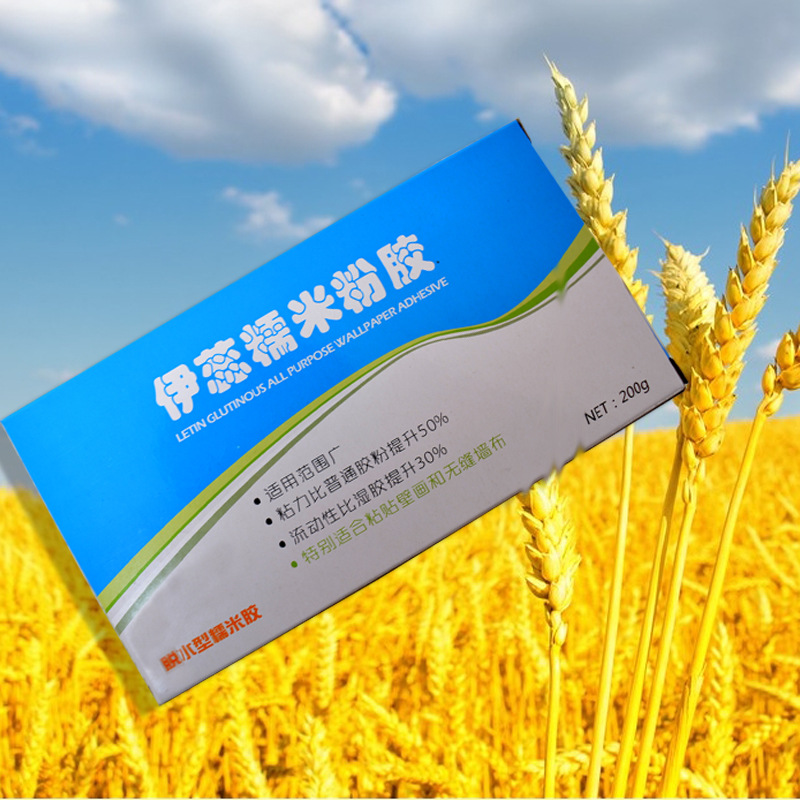 Yirui wallpaper accessories construction universal firm wall cloth painting adhesive water-based glutinous rice glue wallpaper powder manufacturers wholesale