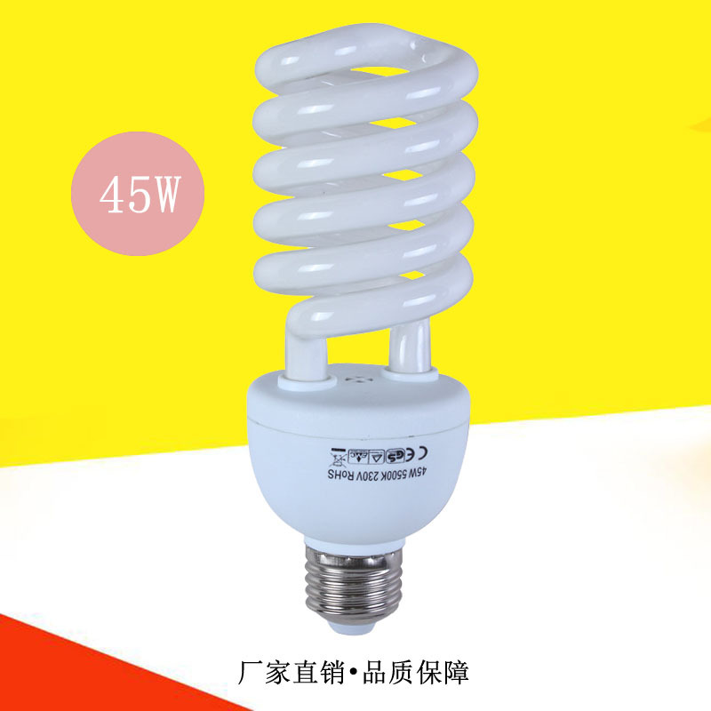 45W фотографическая лампа 5500K трёхцветная студийная софтбокс E27 энергосберегающая лампа оптом