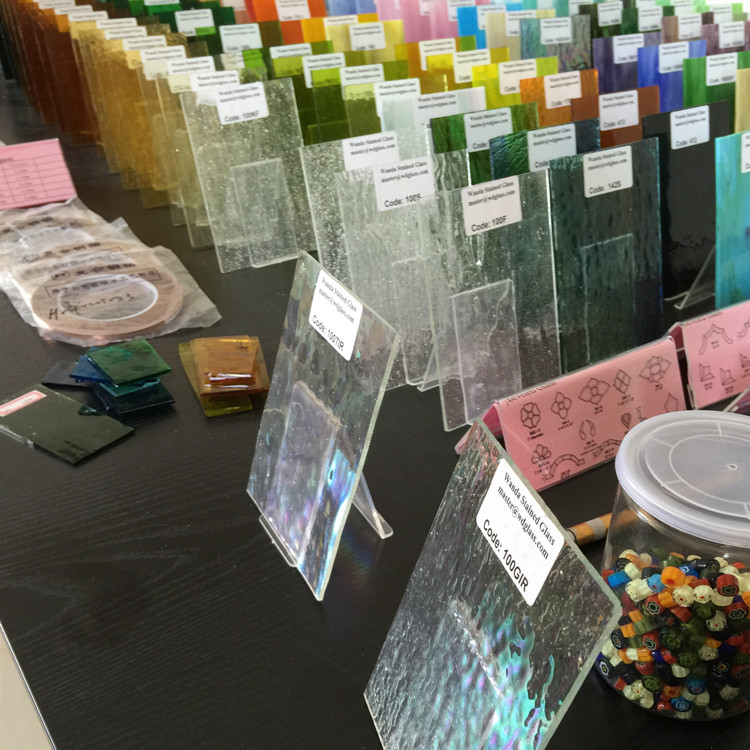 [Colors over 300 Years Old] Tiffany Stained Glass Church Glass Full Set of Colorful Samples