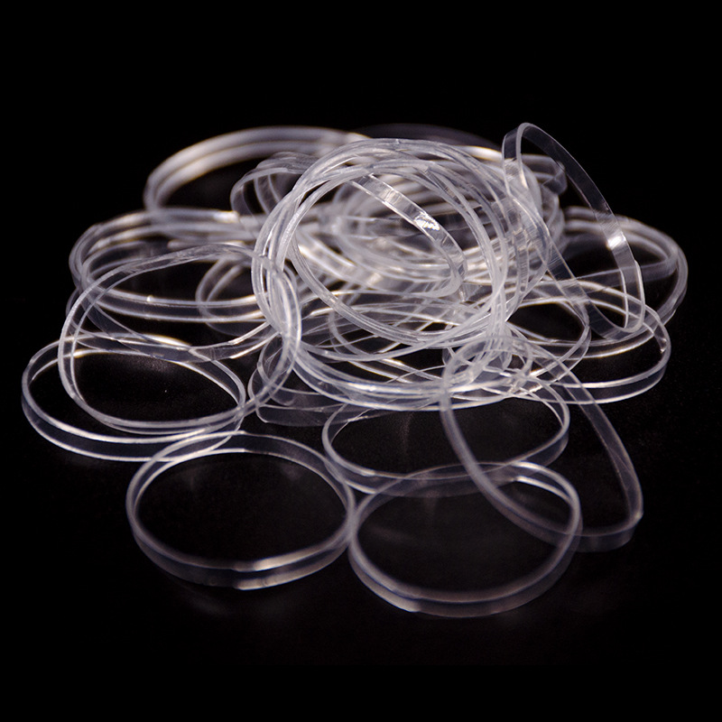 TPU transparent cowhide band temperature-resistant anti-aging high elastic head rope hair band leather ring dust-free sulfur-free industrial rubber band