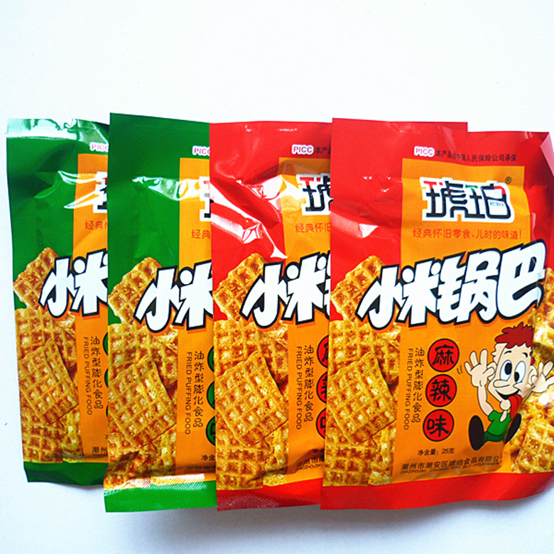 Хрустящий рис с острым вкусом говядины 22г, ностальгические закуски