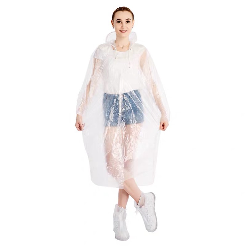Disposable raincoat thickened factory direct student scenic spot drifting outdoor portable card poncho transparent wholesale