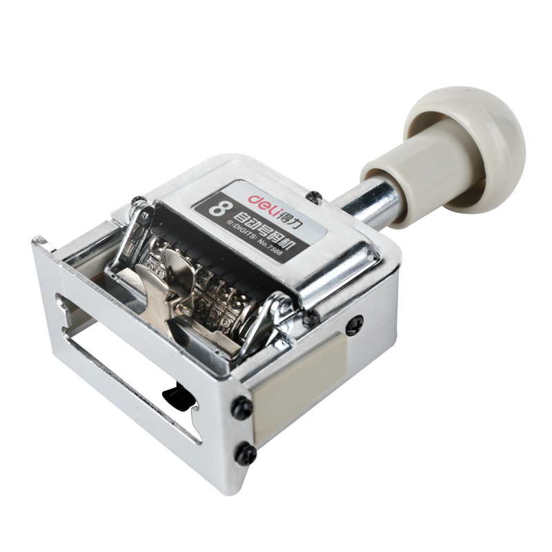 Deli 7508 automatic numbering machine 8-digit coding machine automatic marking machine marking machine marking machine