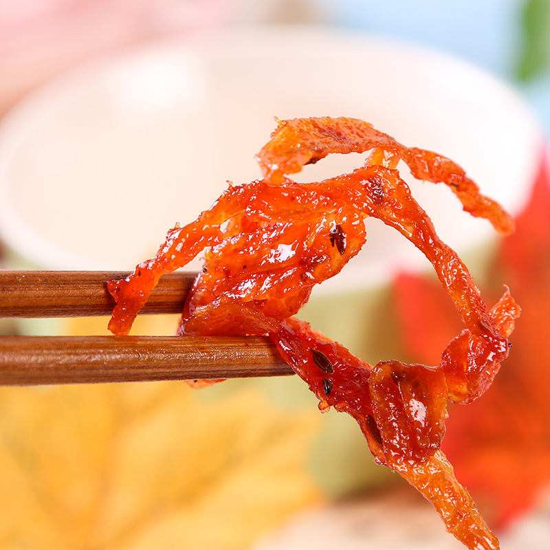 Wu's Gaoli series famous dishes office snack vegetable dried squid shredded bean products Food 20g whole Box Wholesale