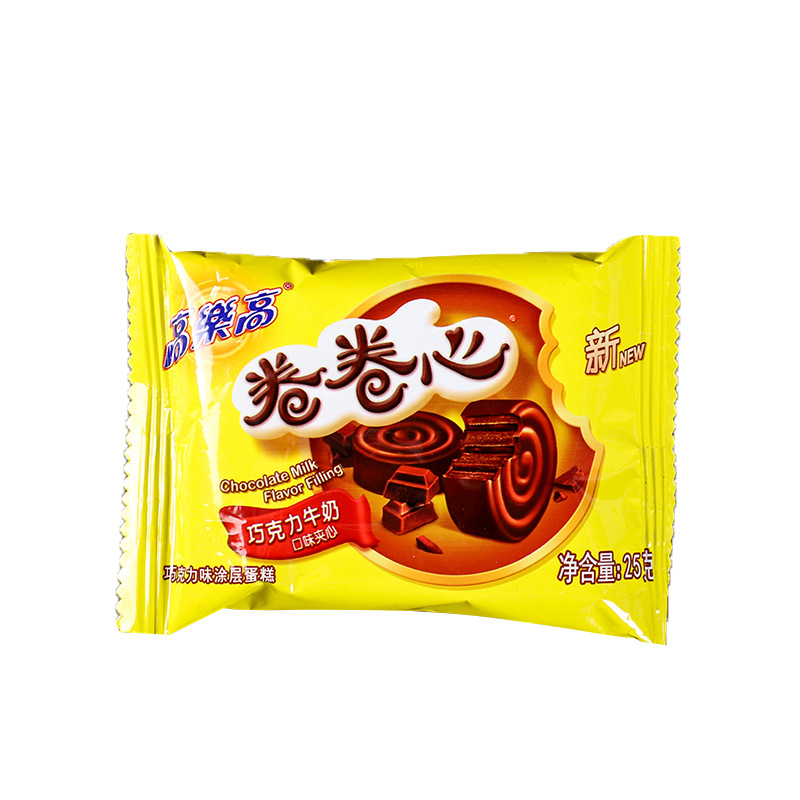 Gole High Roll Cake Chocolate Flavor Strawberry Flavor Cake Bread 25g
