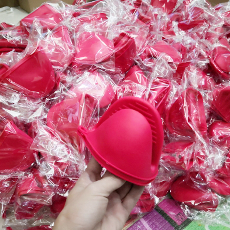 50g Thickened Anti-scalding Gloves Microwave Heat Insulation Silicone Hand Clip Kitchen Supplies Oven Gloves Baking Gloves