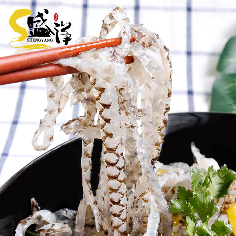 Pickled Pepper Fish Skin, Fresh Pickled Ready-To-Eat Snacks, Seafood Fish Skin, Frozen Cold Fish Skin, Wholesale 150g