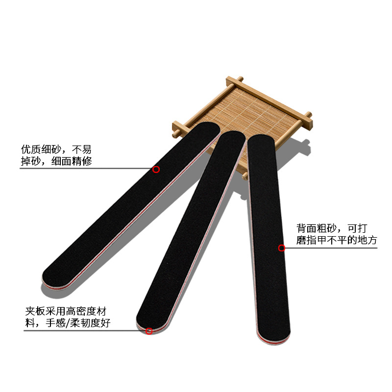 Nail File Nail Grinding Strip Double-sided Nail File Red Sand Strip Nail Grinding File Nail Manicure Tool