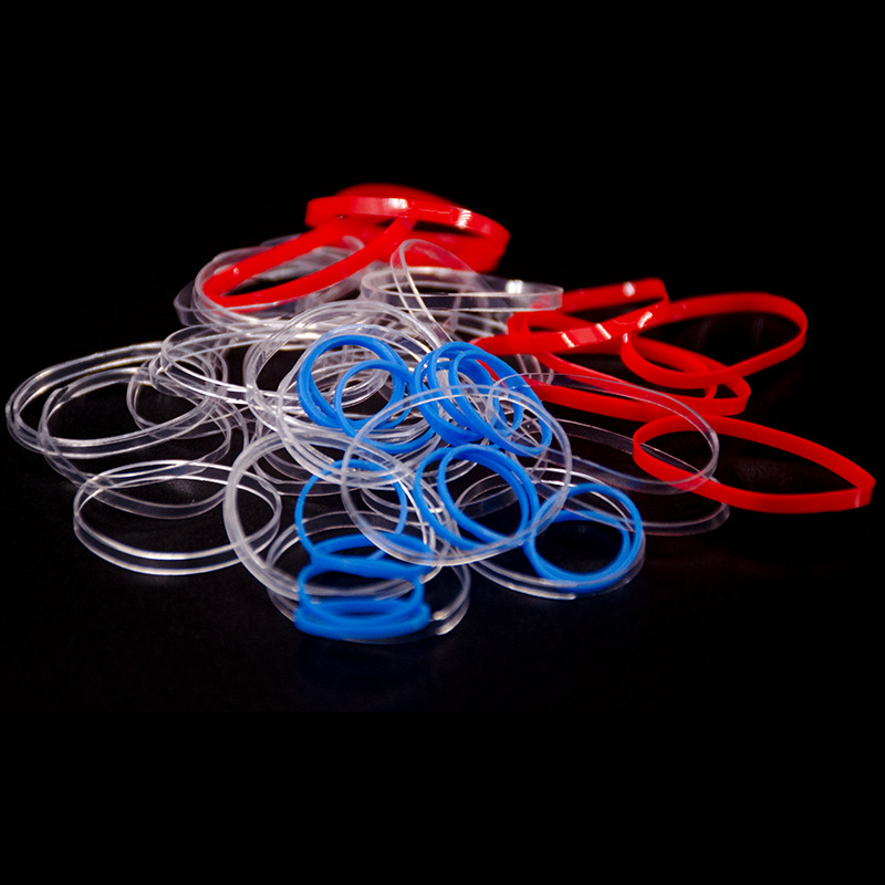 TPU transparent cowhide band temperature-resistant anti-aging high elastic head rope hair band leather ring dust-free sulfur-free industrial rubber band