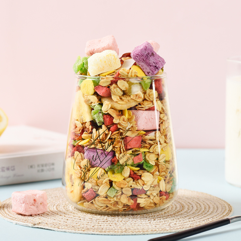 Meimei Eater Yogurt Fruit Freeze-Dried Strawberry Oatmeal Baked Fruit Oatmeal 400g Bag Sincerely Invitation Agent