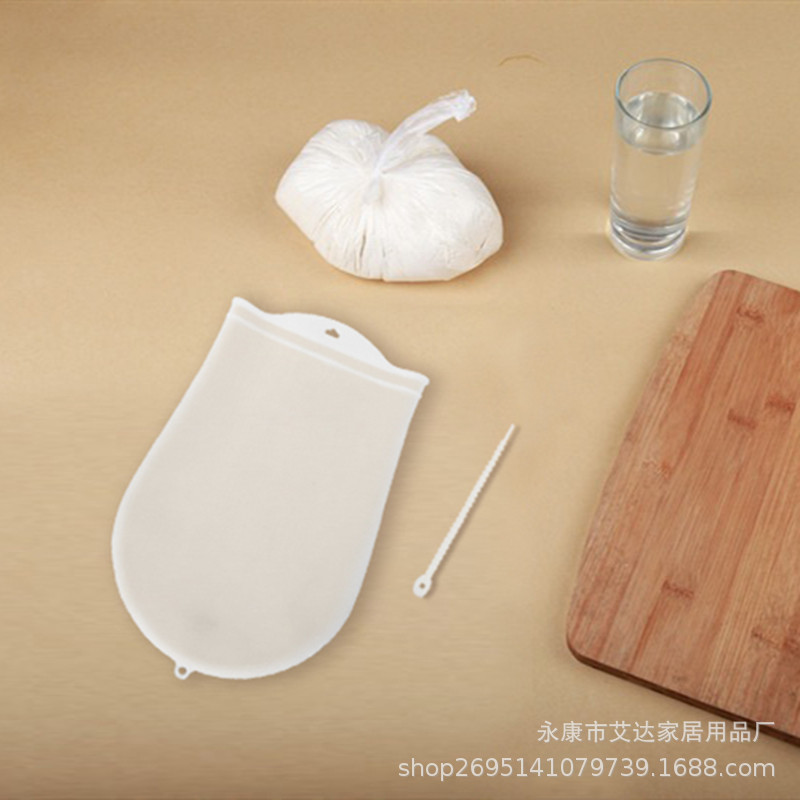 Food Grade Silicone Kneading Bag and Noodles Bag Fresh-keeping Awakening Noodles Bag 3.00kg 1.50kg with Tie for Kitchen Baking Support