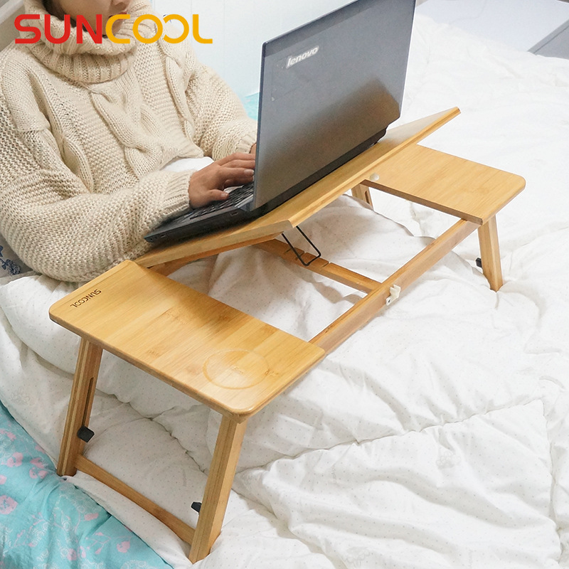 Creative Simple Laptop Table Small Desk for Bed Dormitory Lazy Study Table Simple Desk Nanzhu