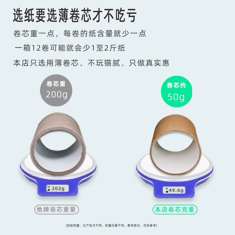 Large Roll Toilet Paper Hotel Large Plate Paper Commercial Full Box Hotel Toilet Paper Towel Household Large Toilet Paper Towel Wholesale