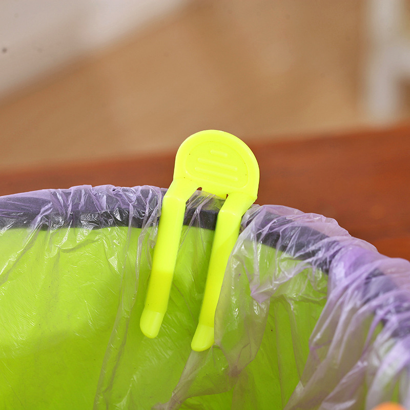 Candy-Colored Trash Can Clip, Garbage Clip, Paper Basket, Garbage Bag Clip, Non-Slip Holder, Trash Basket Edge Clip