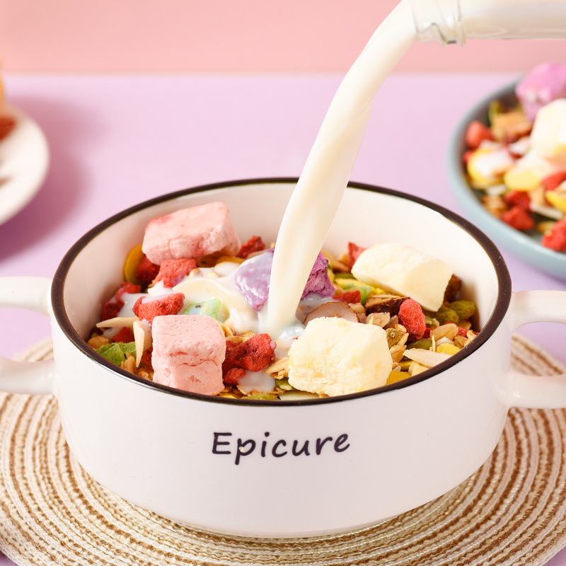 Meimei Eater Yogurt Fruit Freeze-Dried Strawberry Oatmeal Baked Fruit Oatmeal 500g Canned Sincerely Recruiting Agents