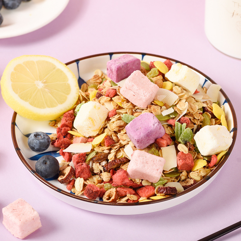 Meimei Eater Yogurt Fruit Freeze-Dried Strawberry Oatmeal Baked Fruit Oatmeal 400g Bag Sincerely Invitation Agent