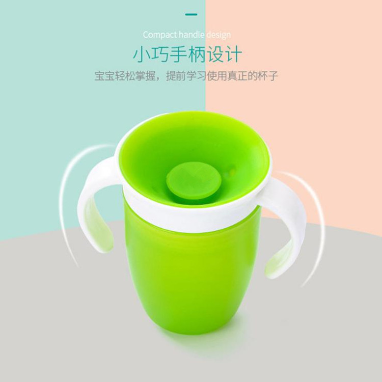 Silicone Products 360 ° baby children drinking cup learning drinking cup baby anti-choke Cup with handle drinking cup