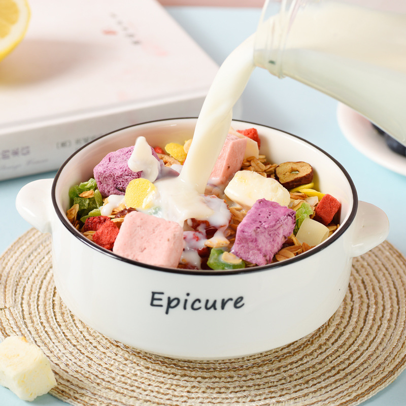 Meimei Eater Yogurt Fruit Freeze-Dried Strawberry Oatmeal Baked Fruit Oatmeal 400g Bag Sincerely Invitation Agent