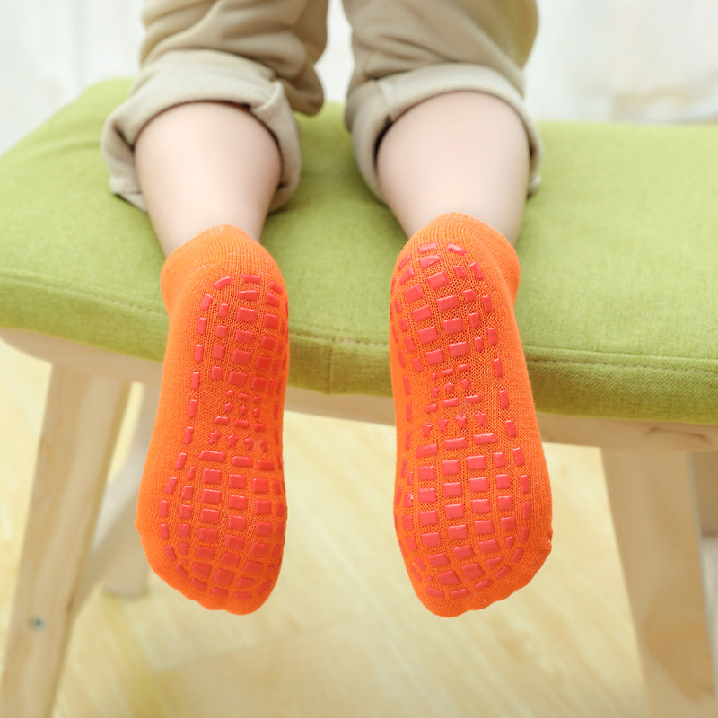 Indoor Kidsren's Non-Slip Socks, Cotton Baby Non-Slip Floor Socks, Trampoline Playground Family Early Education Kidsren's Non-Slip Socks