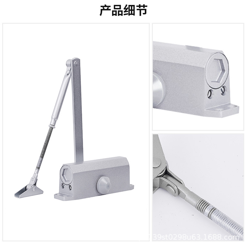 Manufacturer Wholesale Automatic Spring Door Closer Small Simple Fire Door Buffer Stainless Steel Door Closer 35kg