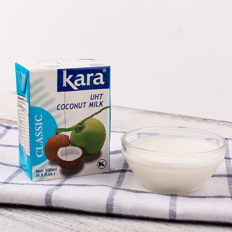 Jiale Coconut Milk 200ml/box Indonesiankara Coconut Milk Coconut Water Thick Coconut Milk Sago Dew Poplar Nectar