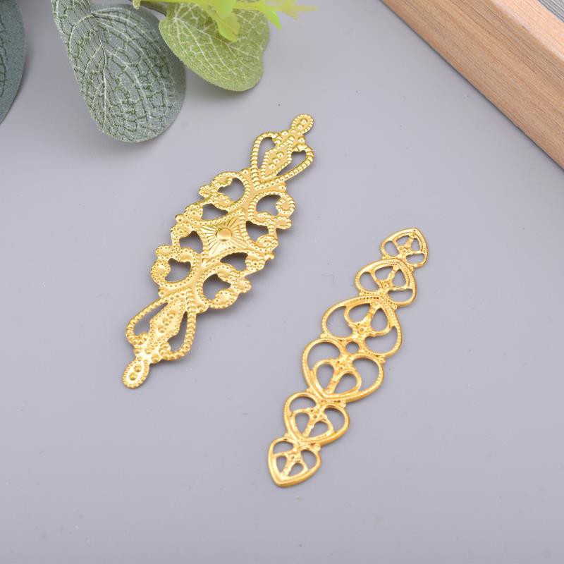 Длинное полое кольцо, материал для цветочной шпильки, аксессуары для ювелирных изделий, древний костюм