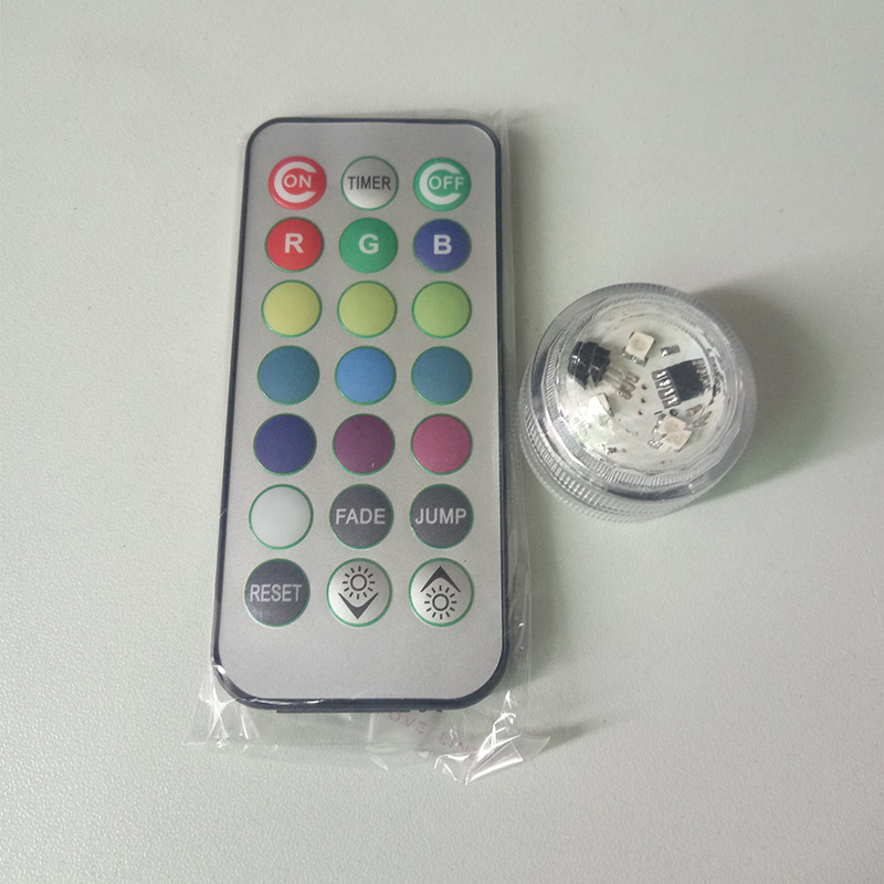 Factory sale LED remote control diving fish tank light atmosphere toy light bath light landscape light vase light candle light